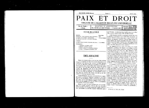 Paix et Droit.  (01/04/1929)